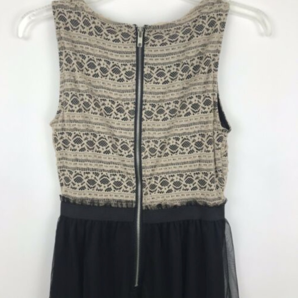 Speckless Black Tan Sleeveless Tool Mini Dress - Picture 6 of 7
